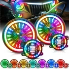 Mictuning J1 Rgb+ic 7-INCH Led Headlights W/fog Assembly Fit Jeep Wrangler New. Price: $251.99.