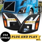 Full Led Headlights For Volvo 04-15 VN/04-18 Vnl VNM/15-18 Vnx Truck Front Lamps New. Price: $569.00.