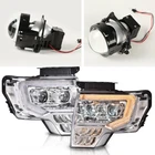 Fit 2009-2014 Ford F150 Double Led Drl Projector Headlights Headlamps Pair New. Price: $219.33.