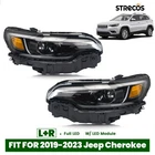 For 2019-2023 Jeep Cherokee Full Led Headlights Bulb W/module Left Right Pair New. Price: $263.99.
