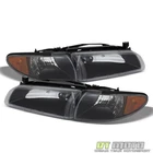 Black 1997-2003 Pontiac Grand Prix Headlights W/ Corner Signal Pair 97-03 New. Price: $79.99.