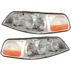 For 2003-2004 Lincoln Town Car Pair Headlights Driver And Passenger Side New. Price: $313.64.