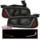 Black Smoke Headlights Fits 2006-2010 Dodge Charger Led Strip Sequential Signal New. Price: $189.49.