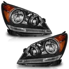Weelmoto Pair Headlights For 2005-2007 Honda Odyssey Black Headlamps W/o Bulbs New. Price: $108.88.