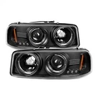 Spyder Auto 5009357 Black/clear Halo Projector Headlights For 99-06 Sierra/yukon New. Price: $186.50.