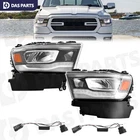 Halogen Upgrade To Full Led Black Headlight For 2019-2024 Ram 1500 W/adapter Set New. Price: $411.39.