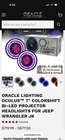 Oracle Fits Jeep Wrangler Jk Oculus 7IN Colorshift Biled Projector Headlights New. Price: $420.00.