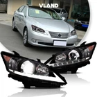 Repackaged Full Black Assembly Headlights For 2010 2011 2012 Lexus ES350 Vland New. Price: $394.99.