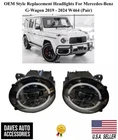 Replacement W464 Oe Style Black Headlights For Mercedes-benz G-wagon 2019-2025 New. Price: $2000.00.