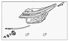 Genuine Kia Composite Assembly 92102-Q5020 New. Price: $717.11.