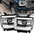 Clear Fits 2014-2019 Gmc Sierra 1500 2500HD Projector Headlights Lamps Led Strip New. Price: $189.00.