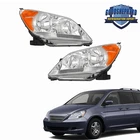Pair Headlights Chrome Housing Amber Corner Halogen For 2005-2010 Honda Odyssey New. Price: $121.90.