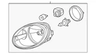 Genuine Volkswagen Composite Assembly 5C1-941-006 New. Price: $512.59.