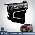 For 2021-2024 Chevy Tahoe Suburban Full Led Headlight Left Driver Side W/ Bulb New. Price: $168.00.