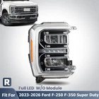2023-2026 Ford F-250 F-350 Super Duty Led Headlight Assy /bulb Right Side New. Price: $353.99.
