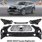 Front Bumper Cover & Headlight Assembly Kit For 2020-2023 Toyota Highlander New. Price: $1136.28.