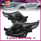 Headlight 2011-2015 Ford Explorer Black/clear Crystal Corner Projector Lamp New. Price: $155.94.
