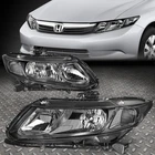For 12-15 Honda Civic Black Housing Clear Corner Headlight Replacement Headlamp New. Price: $101.88.