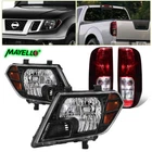Fits 2009-2021 Frontier Black Headlights Headlamps + Smoke Red Rear Tail New. Price: $159.99.