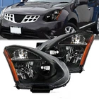 Headlights Assembly Black For 2008-2013 Nissan Rogue Headlamps Pair New. Price: $97.99.