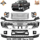 Front Bumper Chrome & Headlights Assembly Kit For 2014-2015 Gmc Sierra 1500 New. Price: $1295.00.