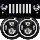 7 Inch Led Halo Headlights With Turn Signal Amber White Drl Compatible 2... New. Price: $137.90.