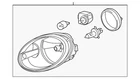 Genuine Volkswagen Composite Assembly 5C1-941-006 New. Price: $474.30.