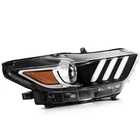 Pcs Black Right Side Headlight Assembly Lamp 2015-17 Fitsd Mustang New. Price: $97.59.