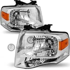 W/bulbs 2007-2014 Ford Expedition Headlights Chrome Amber Corner Assembly New. Price: $126.98.