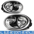 Pair/set Chrome Headlight Assembly W/ Bulbs For Volkswagen Beetle 2012-2019 New. Price: $305.99.