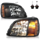 Replacement Headlights For 2000-2005 Cadillac Deville Halogen Headlamps W/bulbs New. Price: $117.79.