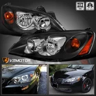 Black Fits 2005-2010 Pontiac G6 Replacement Headlights Lamp Left+right Pair New. Price: $115.38.
