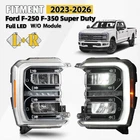 2023-2026 Ford F-250 F-350 Super Duty Led Headlight W/ Bulb Left+right Pair New. Price: $702.99.