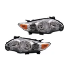 For Toyota Corolla 2011-2013 Headlights Driver And Passenger Side Pair Halogen New. Price: $236.15.