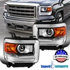 Fits 2014-2018 Gmc Sierra 1500 2500HD 3500HD Projector Headlights Corner Lamps New. Price: $158.98.
