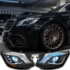 Full Headlights Upgrade 2018+ Oe Style Drl For 2014-17 Mercedes Benz S-class New. Price: $537.67.