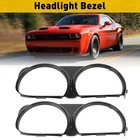 For Challenger R/t Scat Pack 2016 2017-2021 Front Pair Headlight Lamp Bezel Trim New. Price: $20.89.