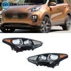 Pair Left+right For Kia Sportage 2017-2019 Headlight 2WD Halogen W/led Drl Black New. Price: $154.65.