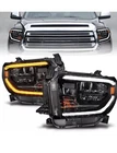 Anzo 2014-2017 Toyota Tundra Led Crystal Headlights W/ Switchback Black Housing New. Price: $450.00.