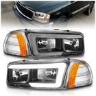 Anzo Left Right Headlight Assembly For 1999-2006 Gmc Sierra 1500 Black Halogen New. Price: $334.75.