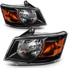 L+r Headlights Assembly W/amber For 2008-2010 Dodge Grand Caravan Black Housing New. Price: $88.20.