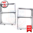 Headlight Door Set Of 2 Silver Left & Right For 1983-1984 Chevrolet C10 Custom New. Price: $41.99.