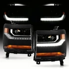 Black Led Drl Xenon Hid Projector Headlights For 16-18 Chevy Silverado 1500 New. Price: $489.99.