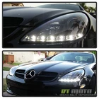 Black 2005-2011 Mercedes R171 Projector Headlights W/daytime Led Running New. Price: $368.99.