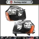 Headlights Left+right Side Black For Jeep Grand Cherokee 2008-2010 Halogen Clear New. Price: $88.04.