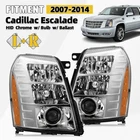 Hid Headlight For 2007-2014 Cadillac Escalade W/bulb W/ballast Left+right Pair New. Price: $274.99.