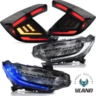 Vland Full Led Headlights + Smoked Tail For Honda Civic Hatch 2016-2021 New. Price: $574.99.