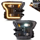 Vland Fit Ford F150 Xlt Ssv 2015-2017 Led Projector Headlights Amber L+r New. Price: $559.99.