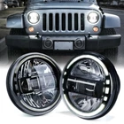 Xprite 7" Black Led Headlights W/ Halo Drl For 1997-2018 Jeep Wrangler Jk Cj Tj New. Price: $132.99.