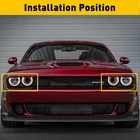 Front Headlight Lamp Bezel Trim Left+right For 2017-2021 Dodge Challenger Gt New. Price: $21.99.